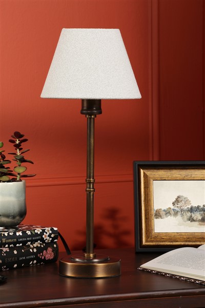 (image for) Laura Ashley Denston Table Lamp Antique Bronze With Shade